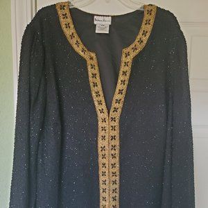 Woman's formal beaded tunic